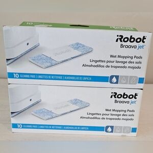 IRobot Braava Jet Wet Mopping Pads Cleaning Pads OEM NIB 2 Boxes 20 Pads